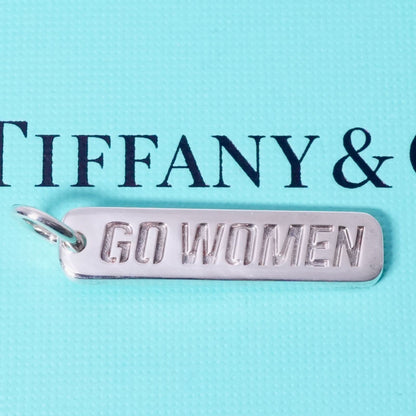 Tiffany & Co Silver 925 GO WOMEN 2012 Marathon Limited Charm Necklace Top