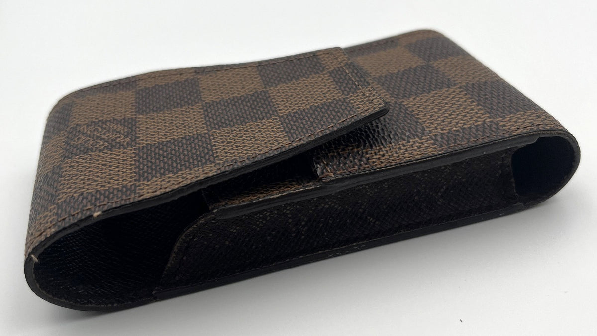 LOUIS VUITTON Etui Cigarette Case Damier Ebene 12x6.5x2.3cm 4.7x2.5x0.9" Auth