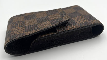 LOUIS VUITTON Etui Cigarette Case Damier Ebene 12x6.5x2.3cm 4.7x2.5x0.9" Auth