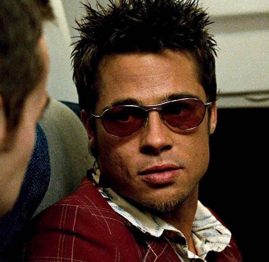 Oliver Peoples Aero 54-17-140 Sunglasses Orange Lens Fight Club Tyler Durden