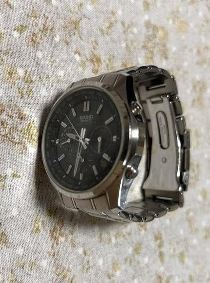CASIO Lineage LIW-M610 Chronograph Mens Watch Black Dial Solar Radio Controlled