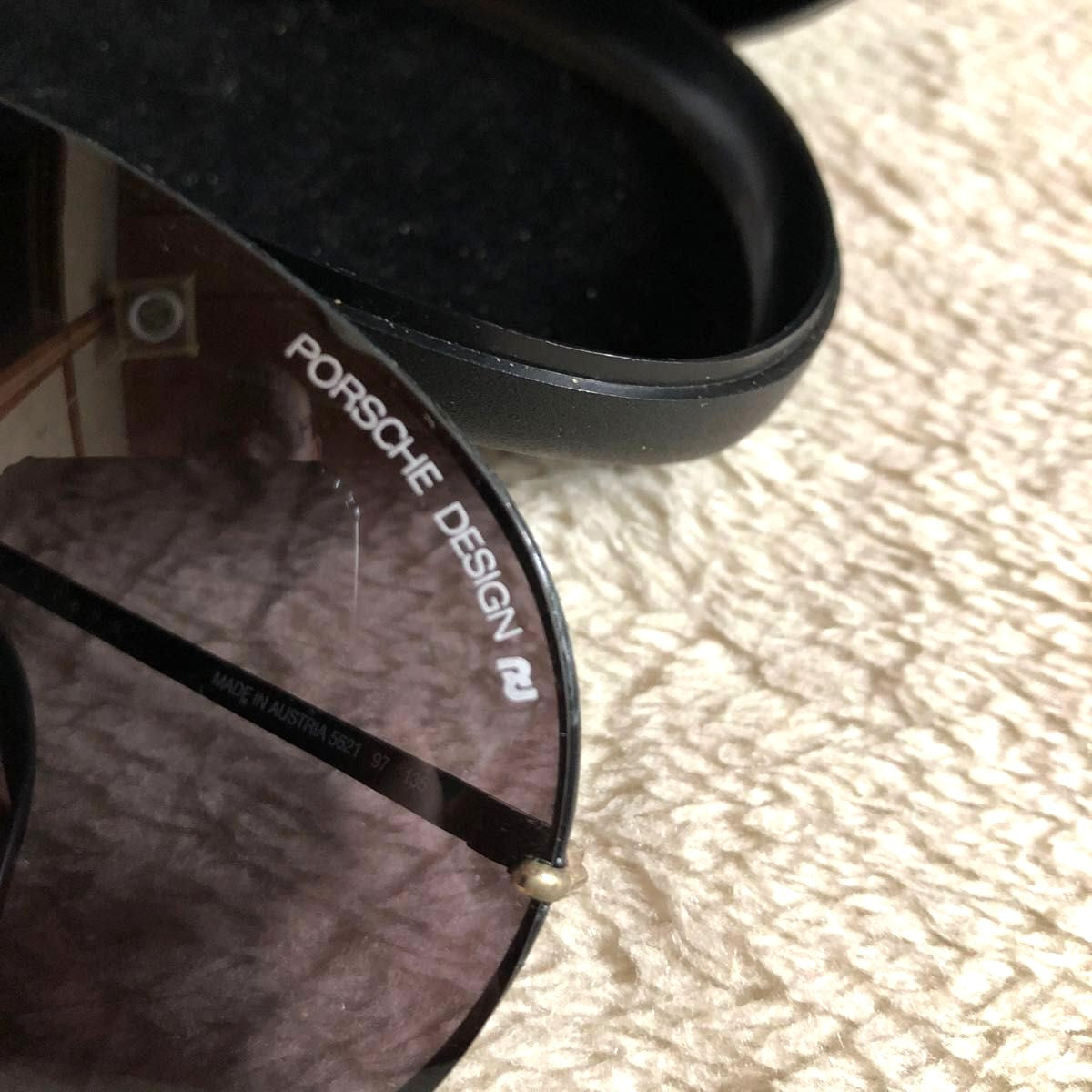 PORSCHE DESIGN by CARRERA 5621 Aviator Sunglasses Black Gold Austria w/Case