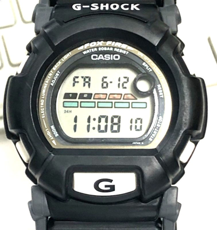 Casio G-SHOCK DW-002 Fox Fire Vintage Rare Digital Watch Black Unisex Used