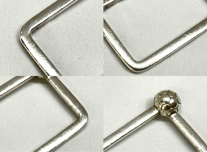 GEORG JENSEN Silver Key Ring Holder 433 Soccer Ball Motif 925S Denmark Vintage