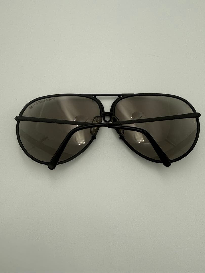 Carrera Porsche Design 5621 Vintage Aviator Sunglasses Black Metal Made Austria