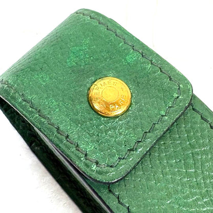 Hermes Authentic Gum Lipstick Multi Leather Green Gold Hardware 9x3x2.5 cm Used
