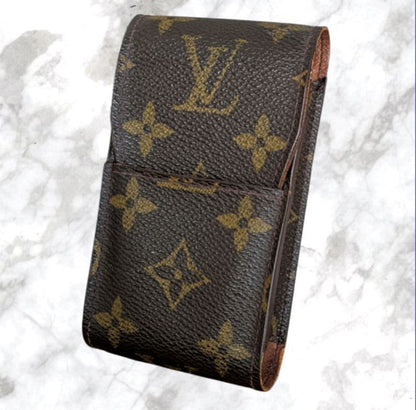 Louis Vuitton Authentic Cigarette Case Used  6.5x13.5x1.5cm 2.6x5.3x0.6"
