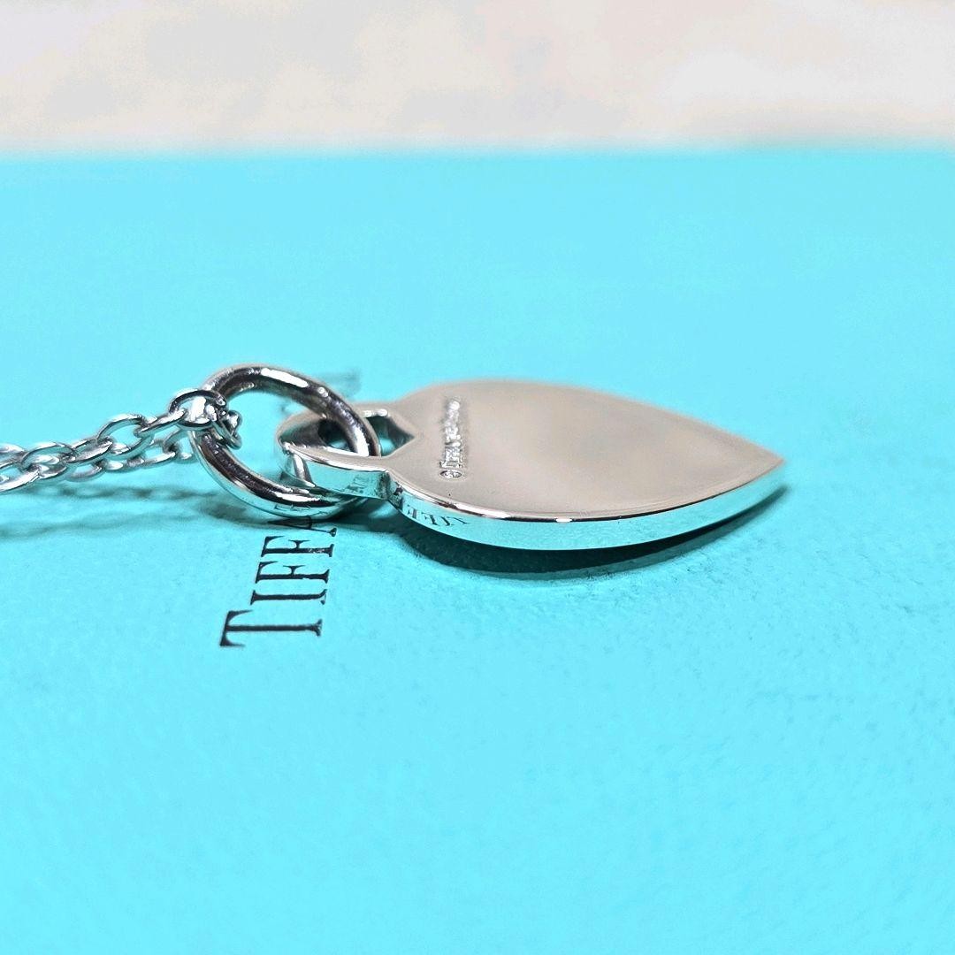 Tiffany & Co Notes Heart Tag Pendant Necklace Sterling Silver 925 SV925 16.5in