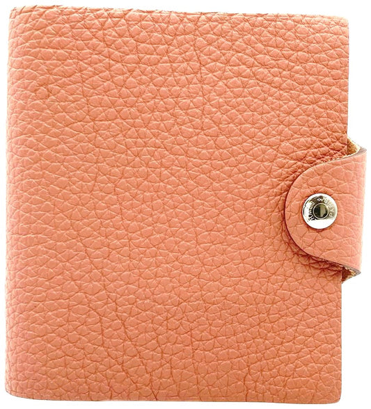 Hermes Ulysse Mini Notebook Cover Togo Leather Pink Rosie 11x11.5cm 4.3x4.5"