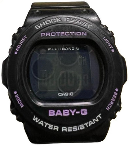 CASIO BABY-G BGD-5700 Digital Watch Black Resin Case Shock Resist Tough Solar