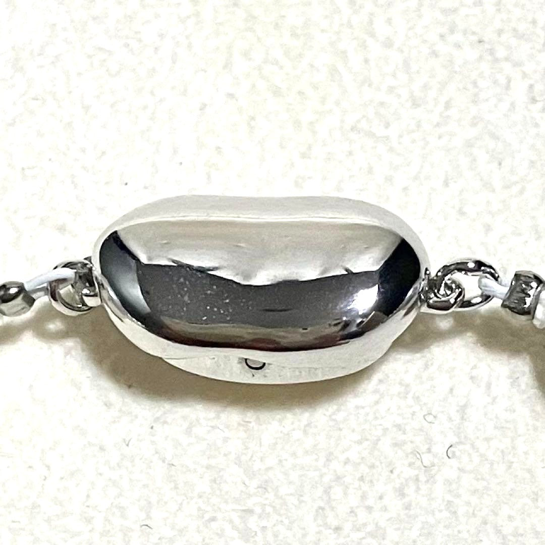 Akoya Pearl Necklace Blue Gray 8.5-9mm Semi-Round High Luster Silver Clasp 43cm