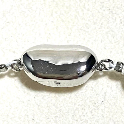 Akoya Pearl Necklace Blue Gray 8.5-9mm Semi-Round High Luster Silver Clasp 43cm