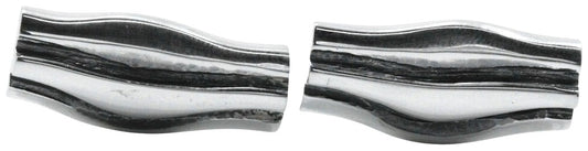 Georg Jensen #204 Cufflinks Silver 925 Wave Ripple Denmark Men 0.5x1.1in. Used