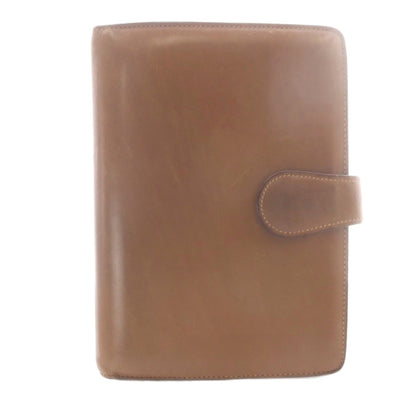 GUCCI Agenda Notebook Cover Leather Brown Day Planner Case Made in Italy 6-Ring