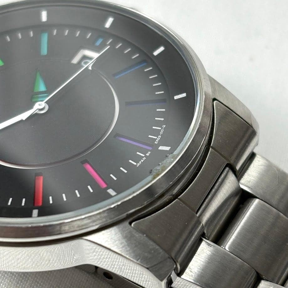 ORIENT Rainbow Disk Automatic Watch Black Dial Date Skeleton Caseback Steel