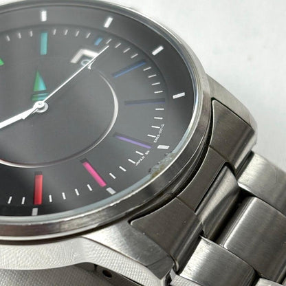 ORIENT Rainbow Disk Automatic Watch Black Dial Date Skeleton Caseback Steel