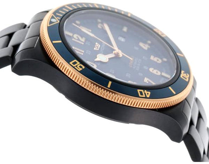 Glycine Combat Sub Automatic GL0279 Men's Watch Blue Dial PVD SS Swiss Made
