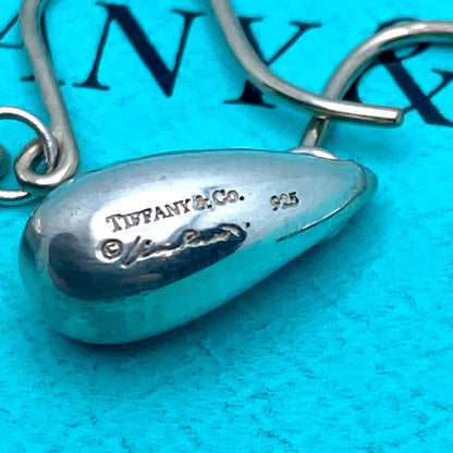 Tiffany & Co Sterling Silver 925 Tear Drop Earrings Elsa Peretti