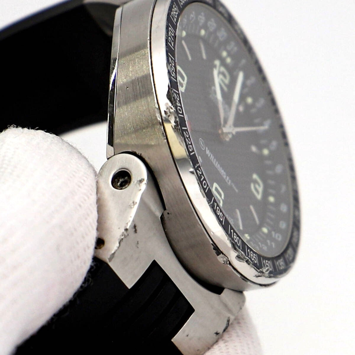Oris Williams F1 Team 7585 Automatic Black Dial SS Men Watch Swiss Made Used