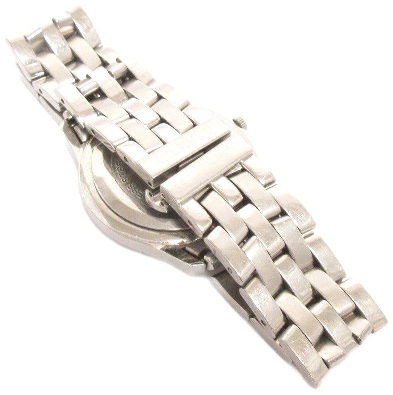 Gucci 5500M Quartz Analog Date Watch Silver Dial Stainless Steel Swiss Made Used