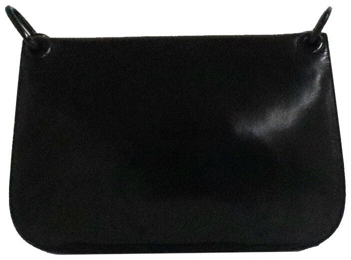 PRADA Nappa Swing Leather Chain Shoulder Bag B6380 Black 29.5cm Authentic Used