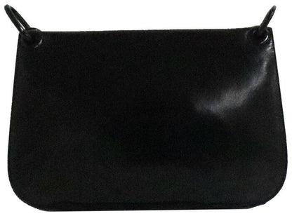 PRADA Nappa Swing Leather Chain Shoulder Bag B6380 Black 29.5cm Authentic Used