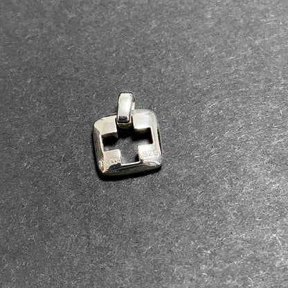 Tiffany & Co Sterling Silver 925 Stencil Cut Out Cross Pendant Top Charm