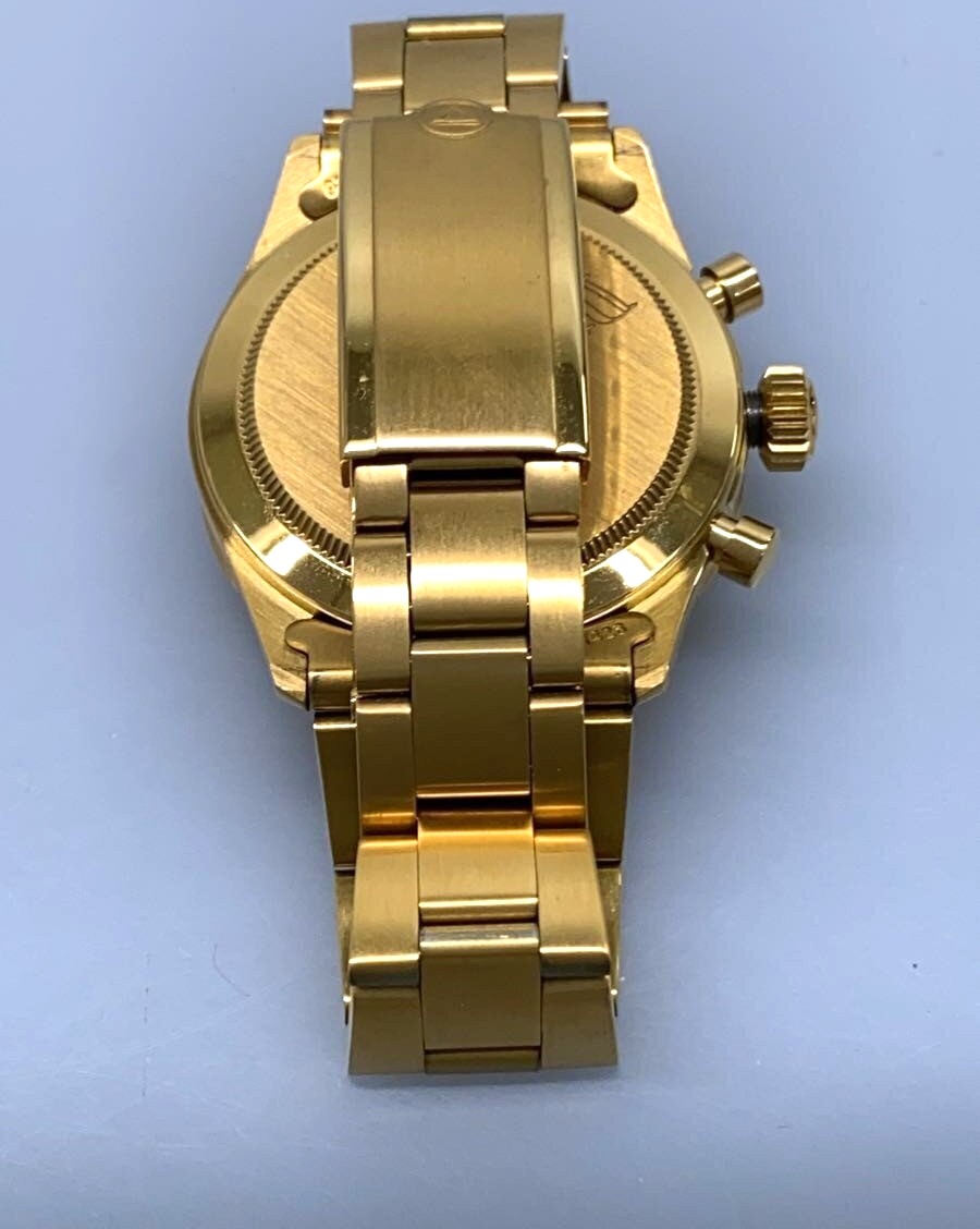WMT Watches Preliminary Experiment Chronograph Gold Tone Quartz Watch Daytona