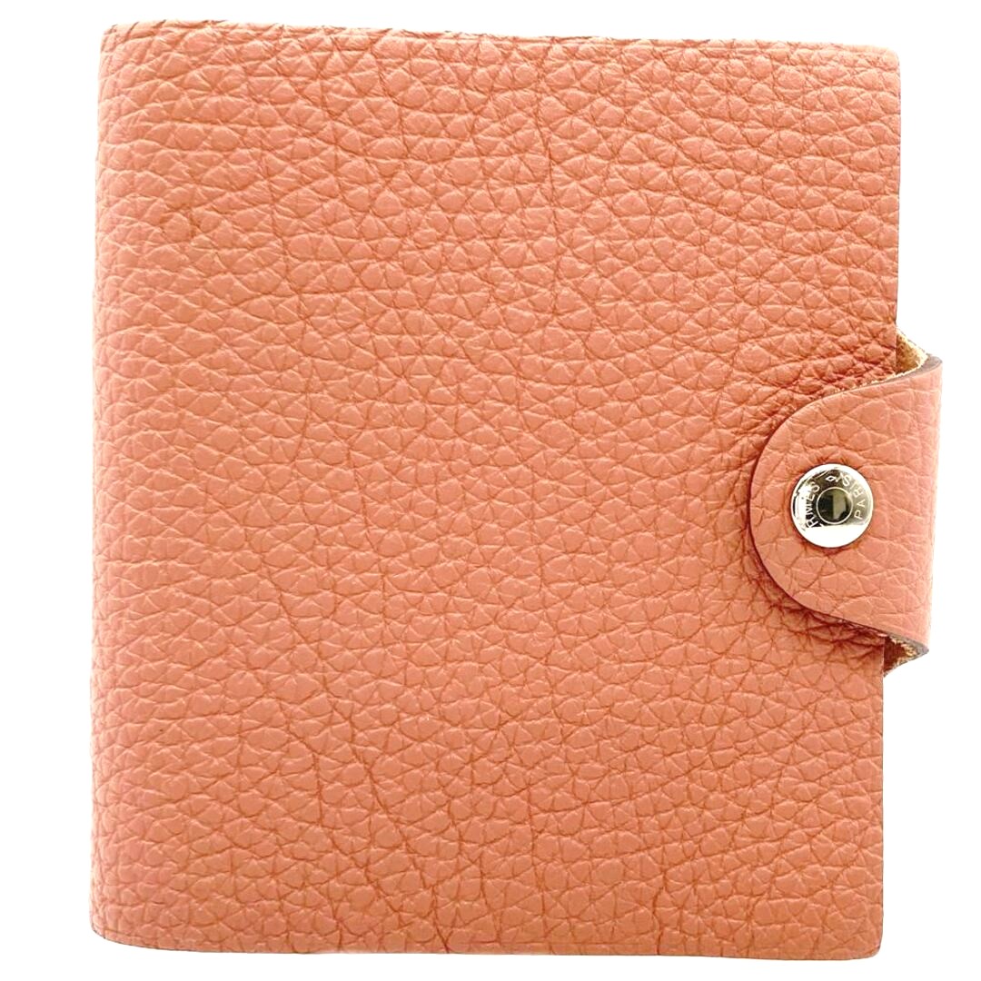 HERMES Ulysse Mini Notebook Cover Togo Leather Pink Silver HW Agenda France