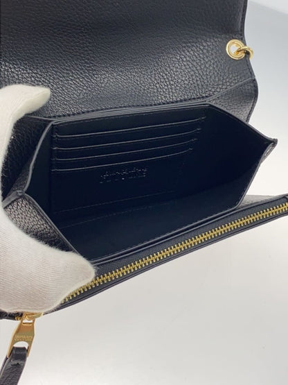 Versace Jeans Couture Couture 1 Black Baroque Buckle Chain Shoulder Bag Gold