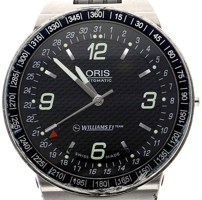 Oris Williams F1 Team 7585 Automatic Black Dial SS Men Watch Swiss Made Used