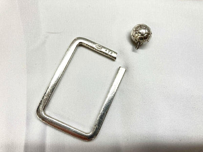 GEORG JENSEN Silver Key Ring Holder 433 Soccer Ball Motif 925S Denmark Vintage