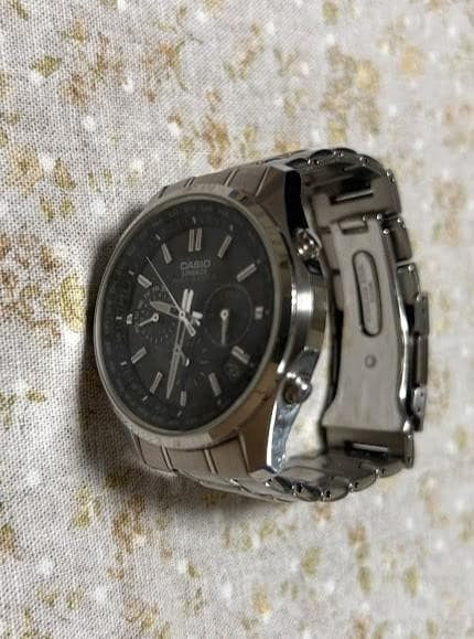 CASIO Lineage LIW-M610 Chronograph Mens Watch Black Dial Solar Radio Controlled