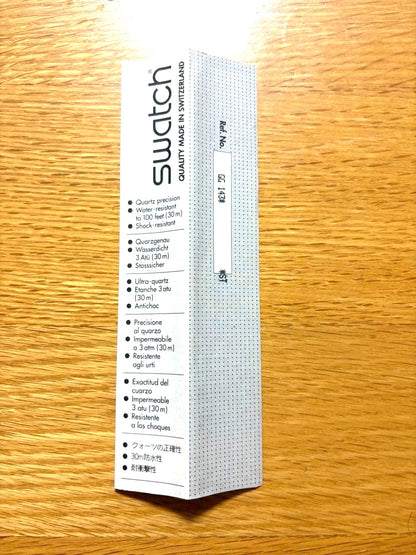 Swatch x Jamie Hewlett Gorillaz Quartz Watch GK230 Clear Band Swiss 1997 Vintage