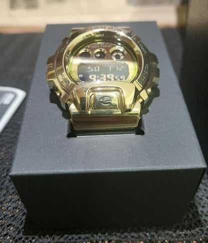 CASIO G-SHOCK GM-6900G Digital Watch Gold Case Metal Covered Mens Box Included