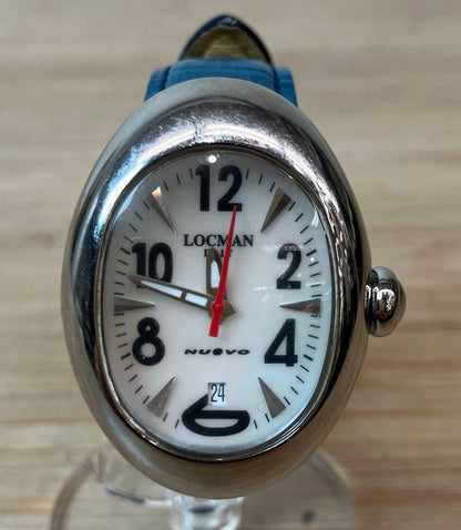 Locman Nuovo REF.020 White Dial Stainless Steel Analog Date Quartz Watch Women