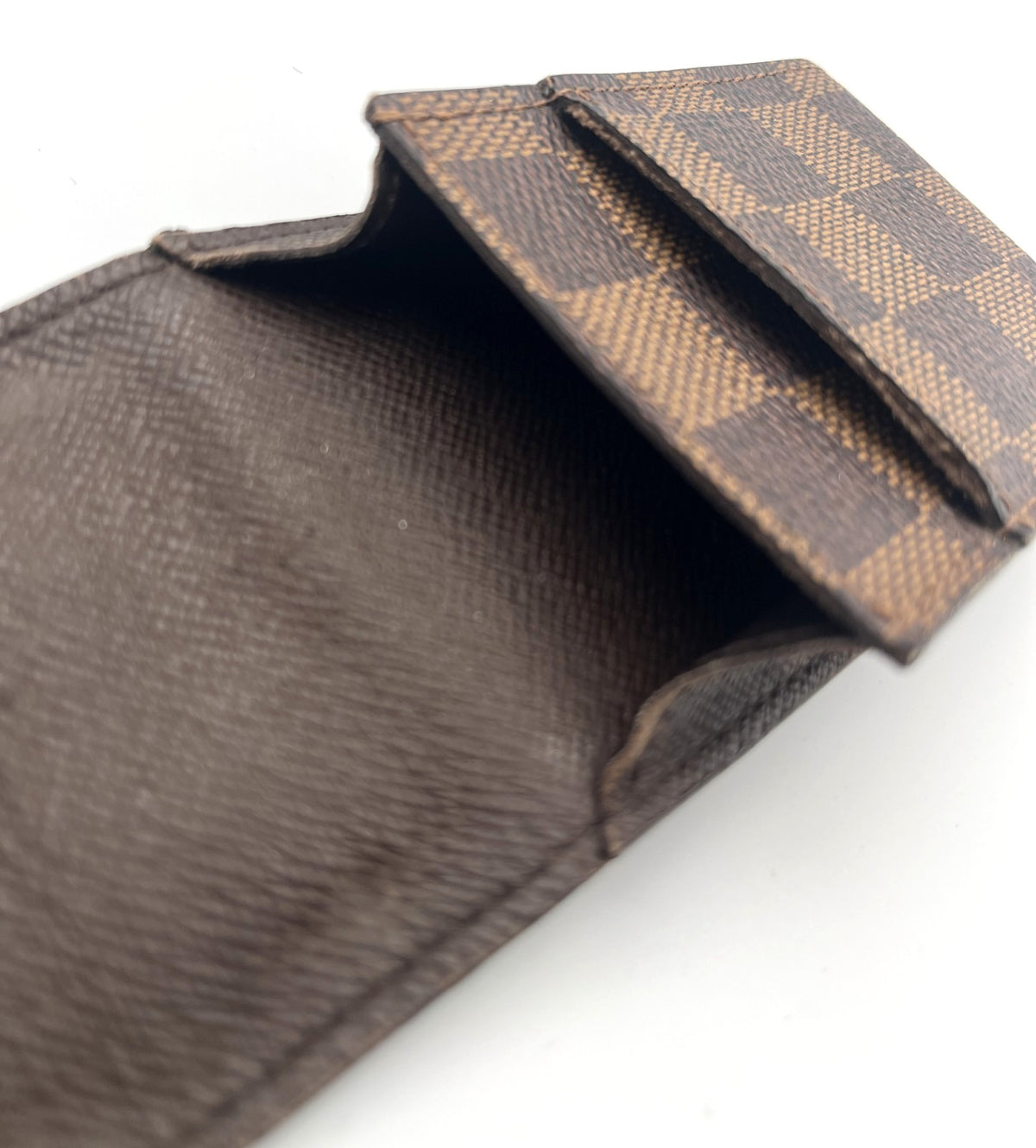 LOUIS VUITTON Etui Cigarette Case Damier Ebene 12x6.5x2.3cm 4.7x2.5x0.9" Auth