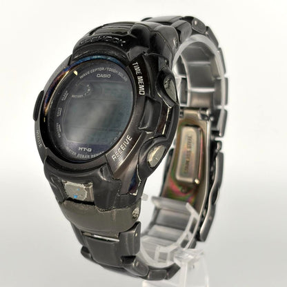 CASIO G-SHOCK MTG-910DJ The G Mens Watch Silver Black Wave Ceptor Solar 45mm