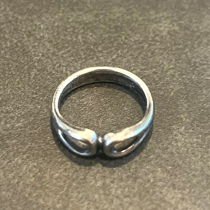 Rare Tiffany & Co Sterling Silver 925 Double Tear Drop Ring Size 49 US 5