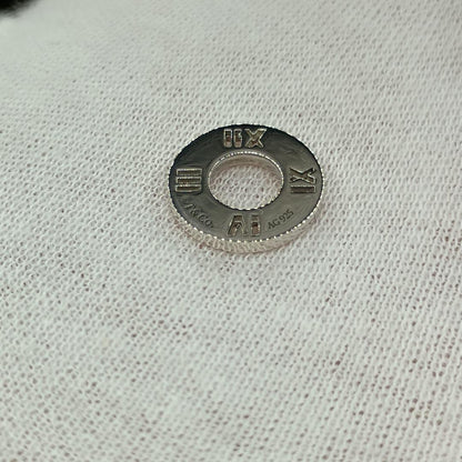 Tiffany & Co. Atlas Circle Pendant Top Necklace Silver 925 17.7in Authentic