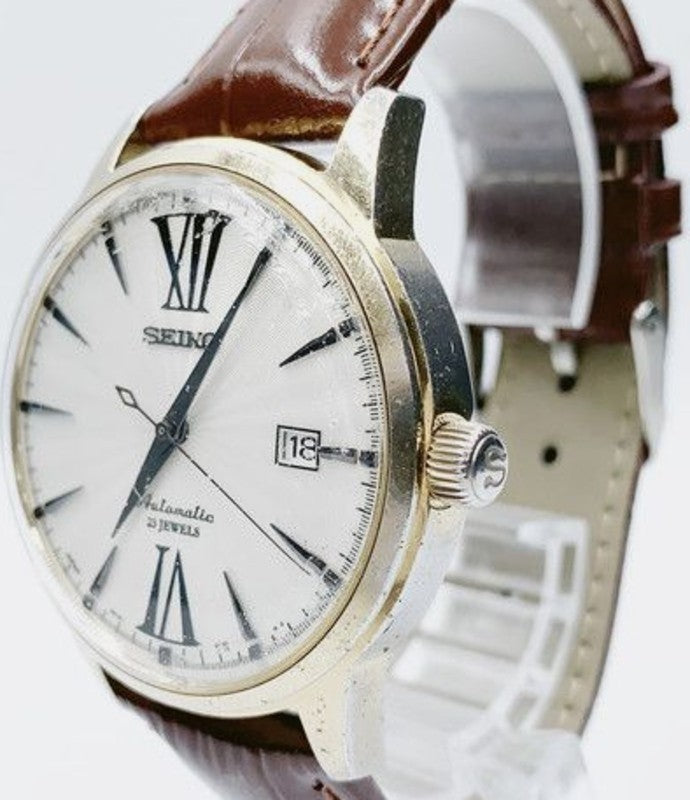 Seiko Presage SARB065 Cocktail Time Automatic White Dial Men Watch 6R15 Japan