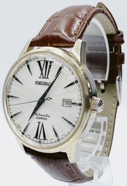 Seiko Presage SARB065 Cocktail Time Automatic White Dial Men Watch 6R15 Japan