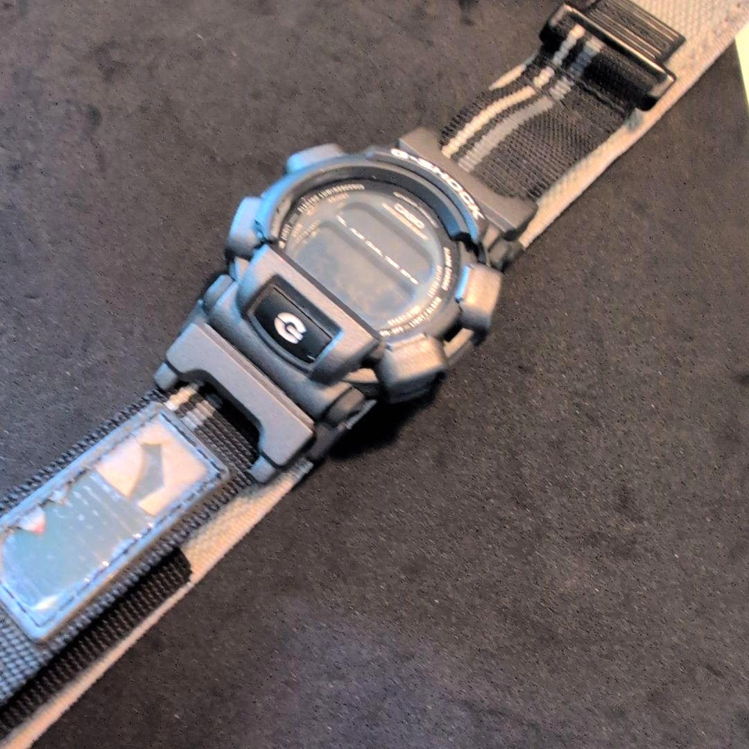 CASIO G-SHOCK DW-003 Digital Watch Black Resin Case Nylon Band Working Mens