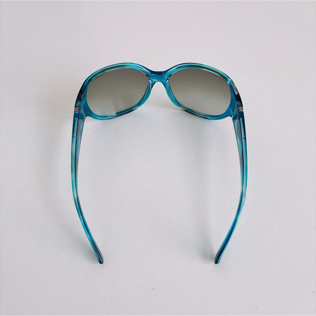 Arnette Y2K Oversized Sunglasses Clear Blue Gradient Lens Women Japan Vintage