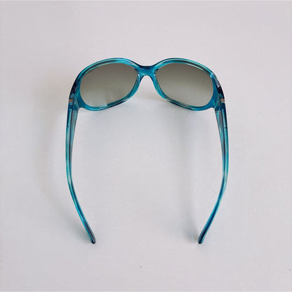 Arnette Y2K Oversized Sunglasses Clear Blue Gradient Lens Women Japan Vintage