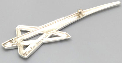 Tiffany & Co Paloma Picasso Shooting Star Brooch Pin Sterling Silver 925 8.24cm