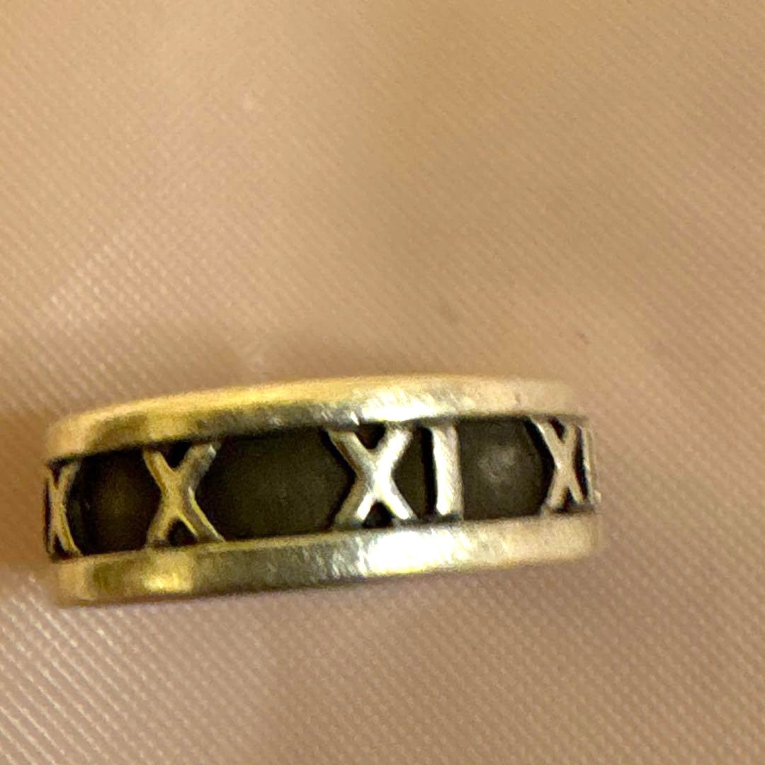 Tiffany & Co. Atlas Band Ring Sterling Silver 925 US5.5 EU50 Authentic Vintage