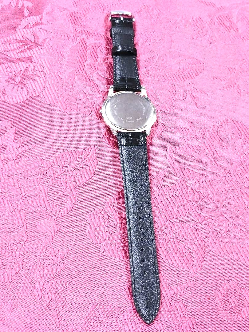 Brooks Brothers Swiss Made Vintage Men Wristwatch Black Dial Date Japan