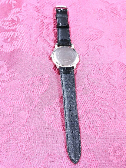 Brooks Brothers Swiss Made Vintage Men Wristwatch Black Dial Date Japan