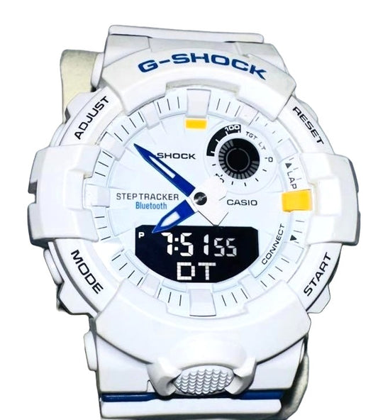 CASIO G-SHOCK GBA-800-7AJF G-SQUAD White Resin Watch Bluetooth 48.6mm